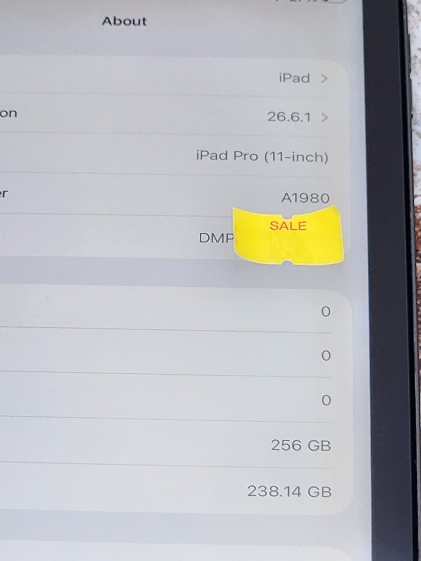 iPad Pro 11" 1st Gen 256GB Space Grey – Wi-Fi, Screen Protector Included