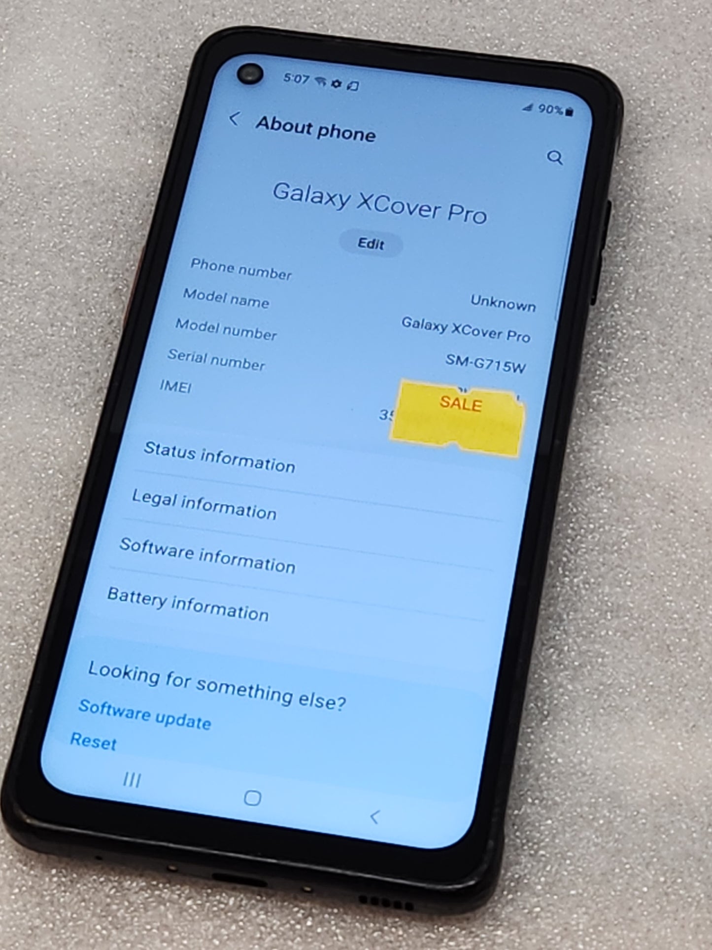 used Samsung galaxy Xcover Pro (2020) unlocked 64GB