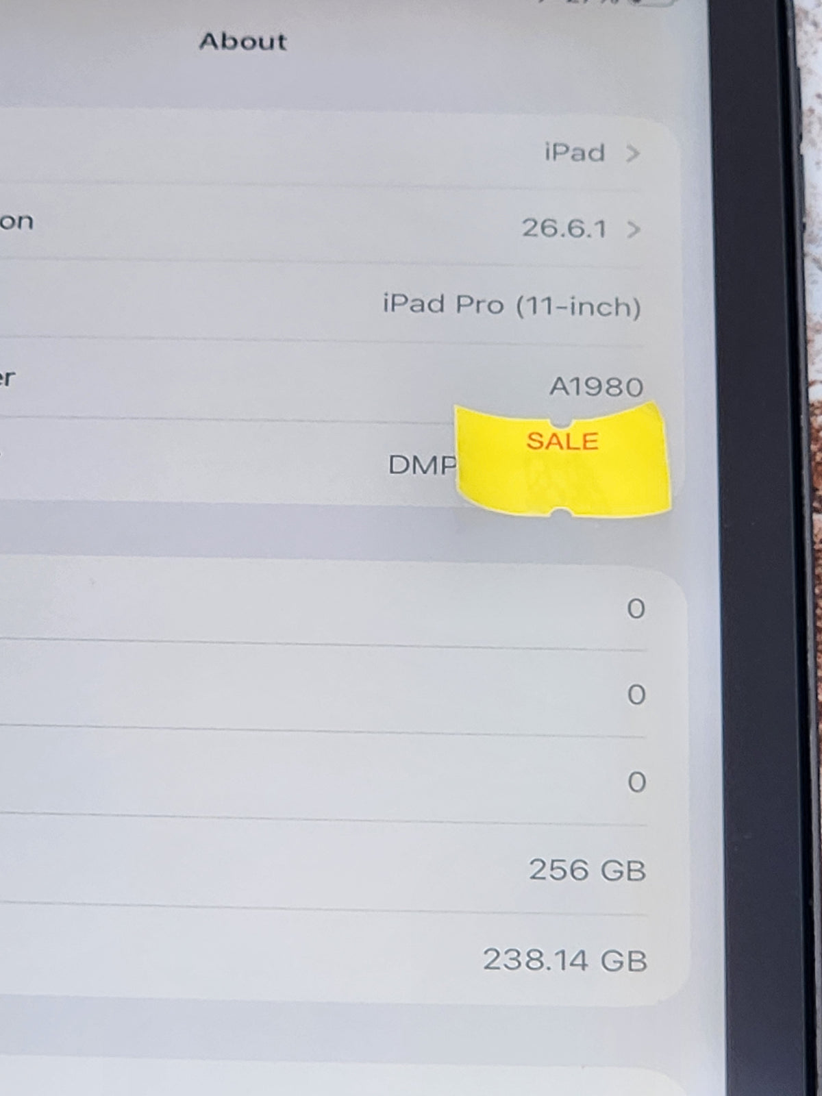 iPad Pro 11" 1st Gen 256GB Space Grey – Wi-Fi, Screen Protector Included
