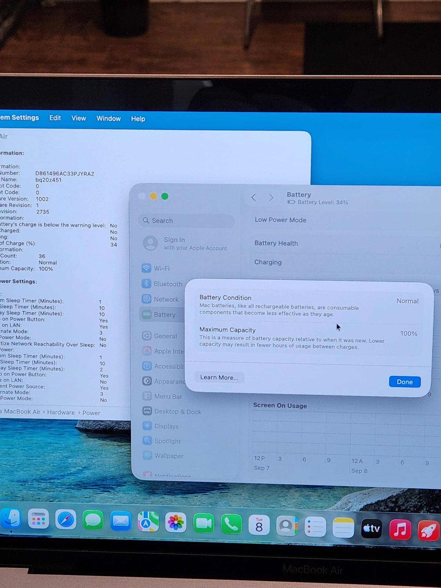 Refurbished MacBook Air M1 (2020) – 8GB RAM, 256GB SSD, MacOS 26.  Space Grey
