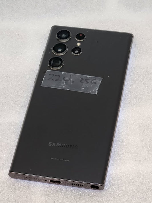 pre-owned Samsung Galaxy S22 Ultra, Unlocked, 256GB black