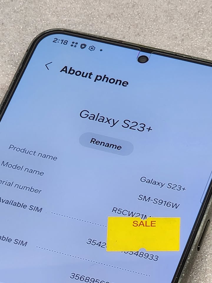 pre owned Samsung Galaxy S23 Plus – 512GB, Unlocked, With Case & Screen Protector!