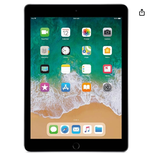 iPad 6th Gen, 32GB, Space Grey.  9/10 condition.