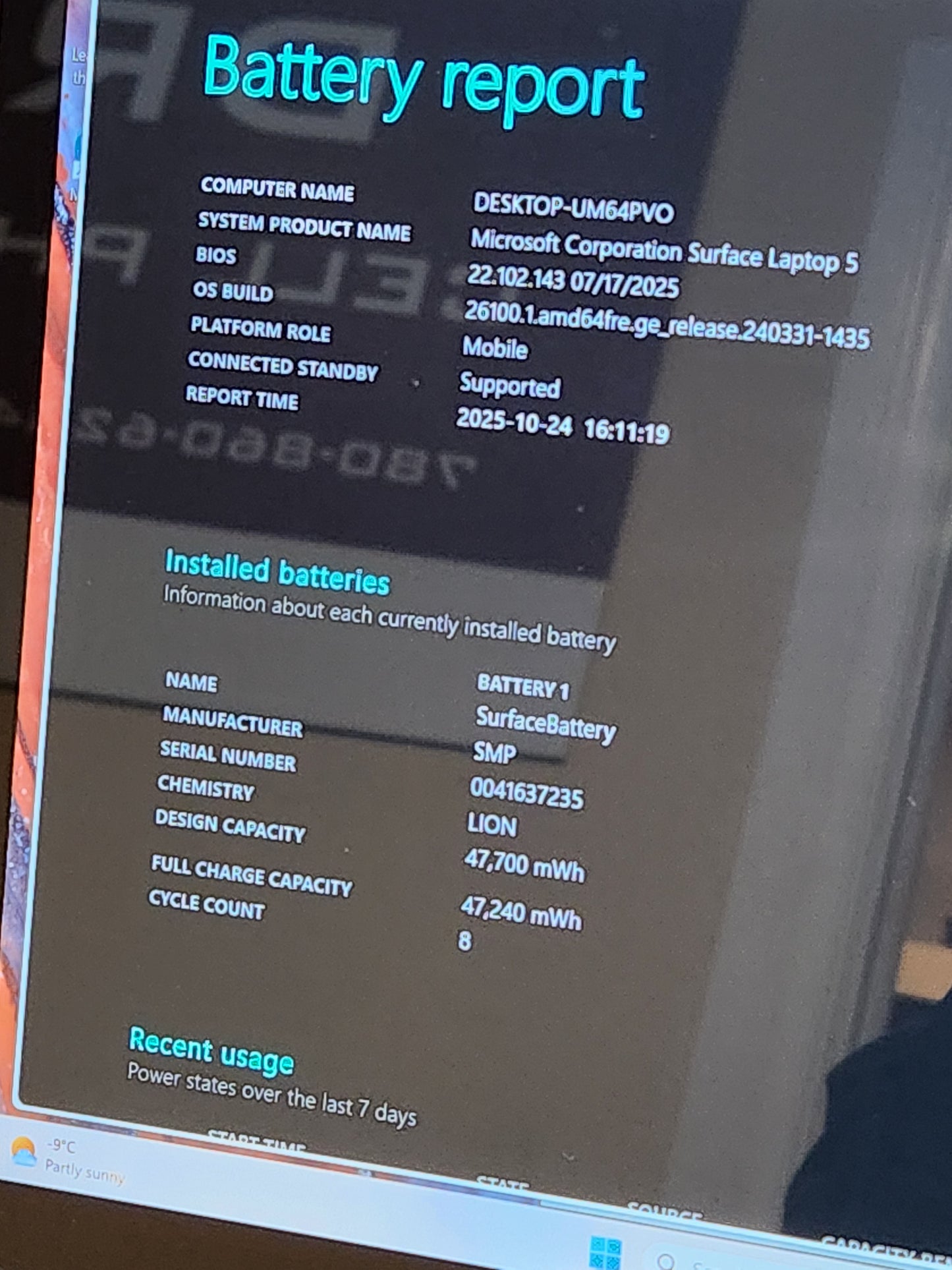 Refurbished Microsoft surface laptop 5 (13inch i5-12gen 16gb ddr5 256gb ssd). Good condition