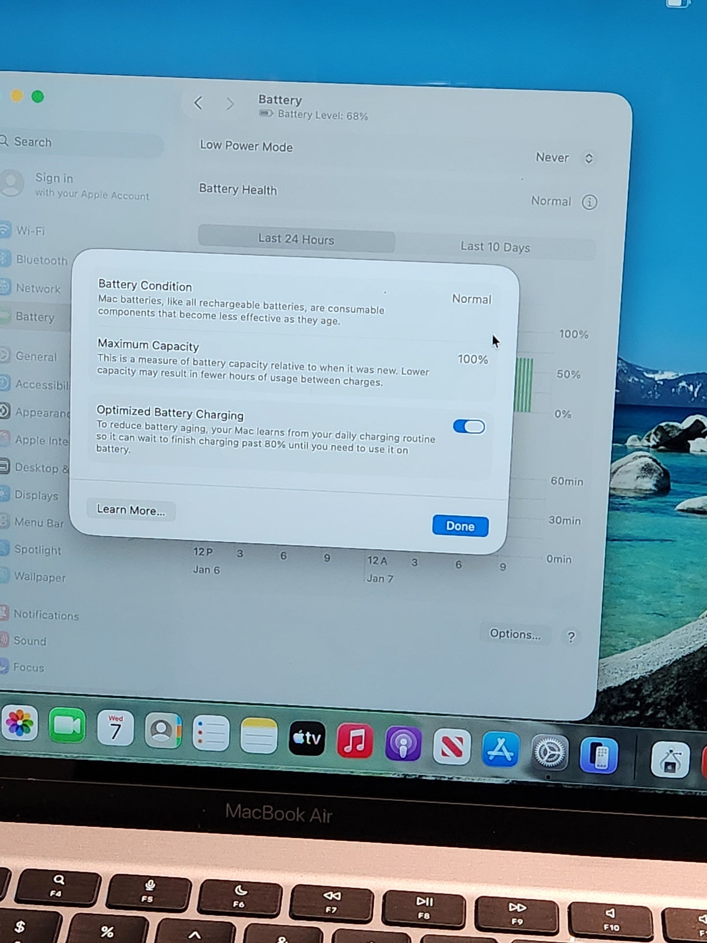 Refurbished MacBook Air 13inch M1 2020 16gb ram 512gb ssd. Fair condition