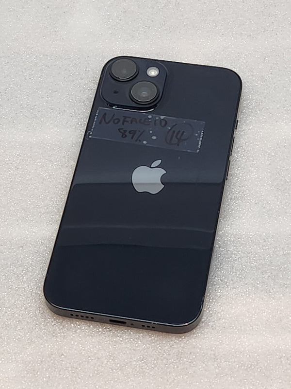 Refurbished iPhone 14 unlocked 128GB Black. (** FACE ID doesn't work) SELL AS IS
