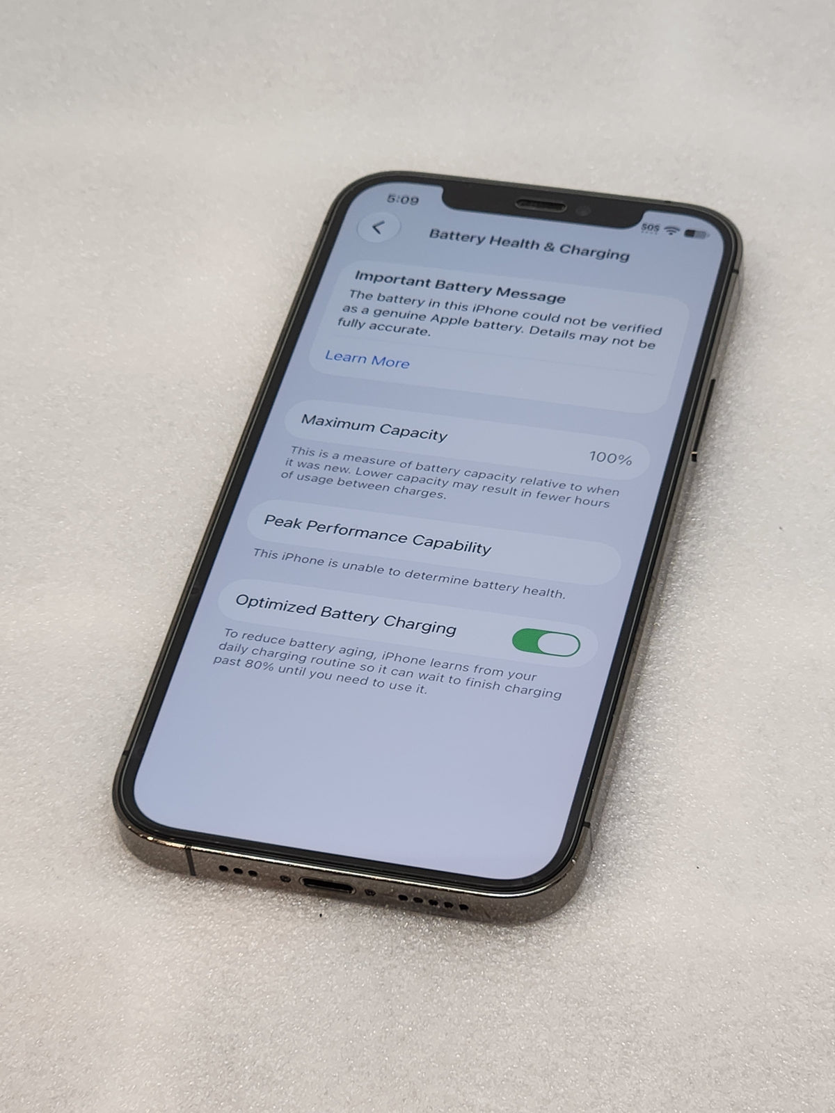 used iPhone 12 Pro  space grey unlocked 128gb, new battery installed.