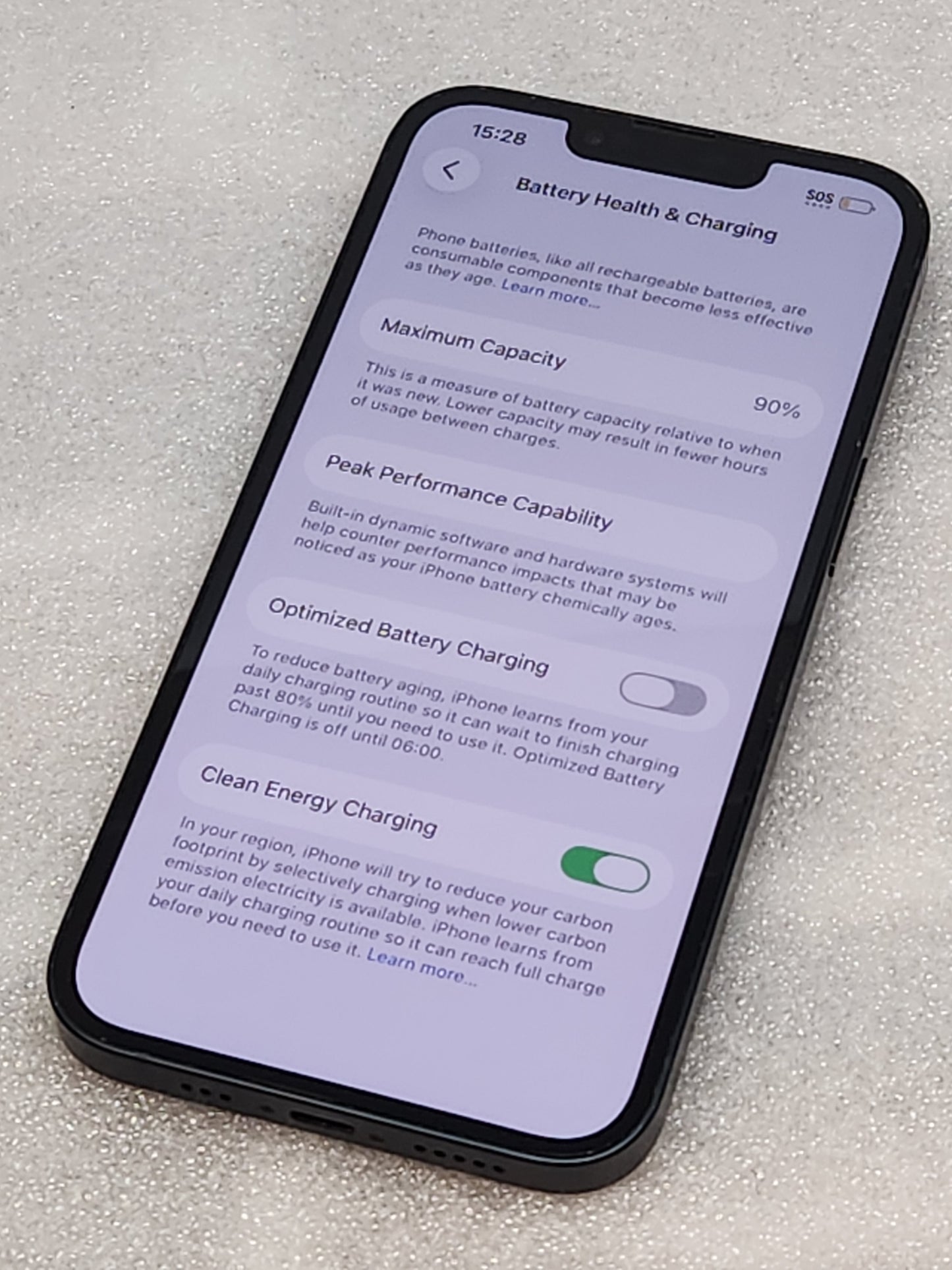 Pre-owned iPhone 13 256gb unlocked black good condition 9/10