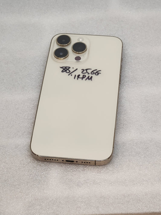 Pre-owned iPhone 14 pro max unlocked 256gb gold color good condition 88% battery