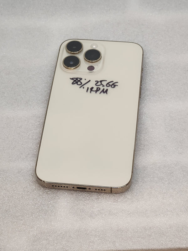 Pre-owned iPhone 14 pro max unlocked 256gb gold color good condition 88% battery