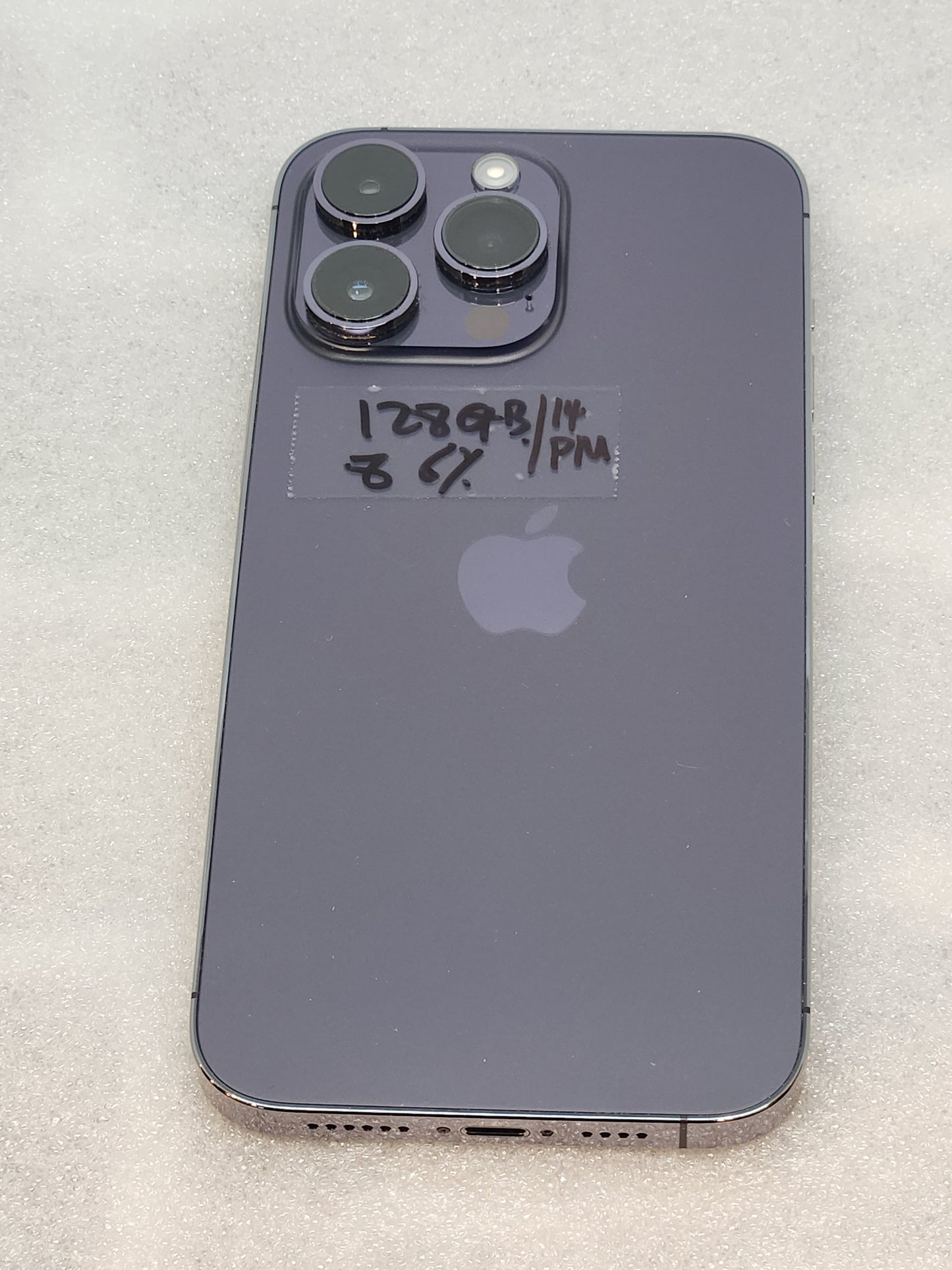 Pre-owned iPhone 14 pro max unlocked 128gb purple 86% battery